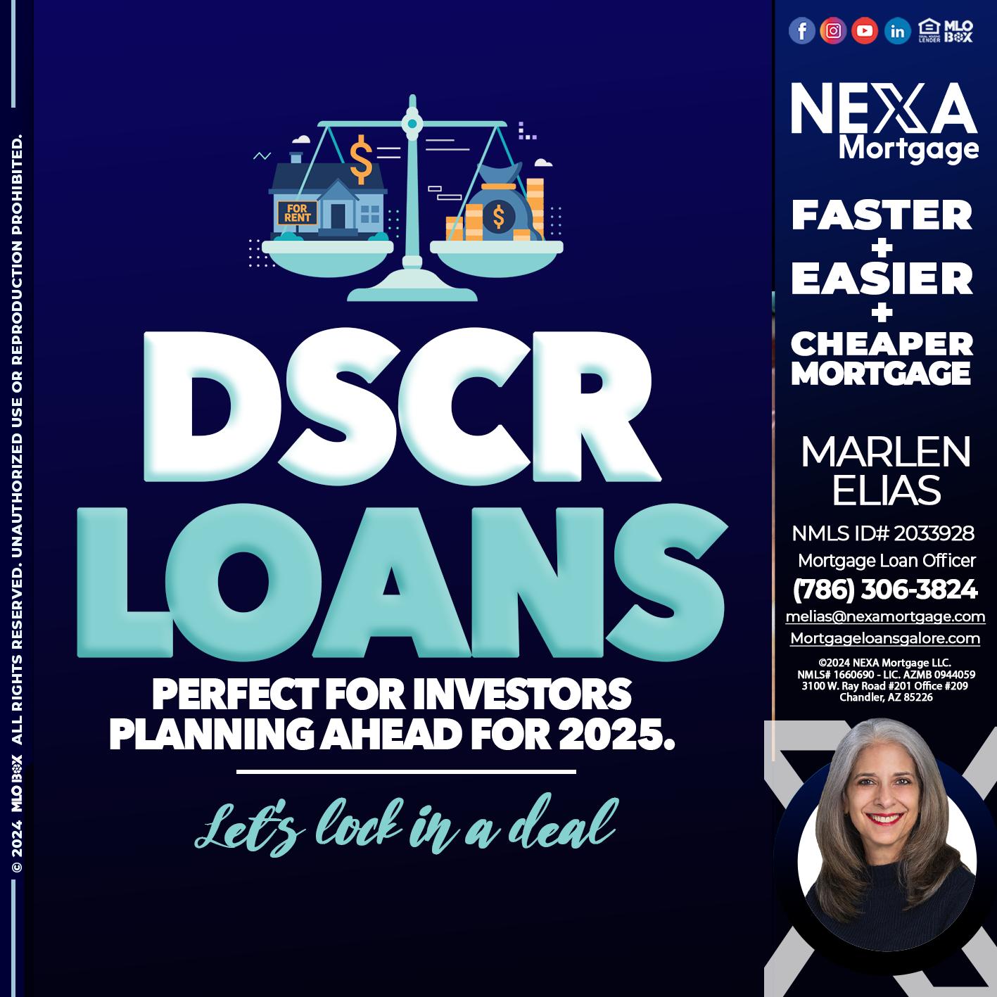 DSCR LOANS - Marlen Elias -Mortgage Loan Officer