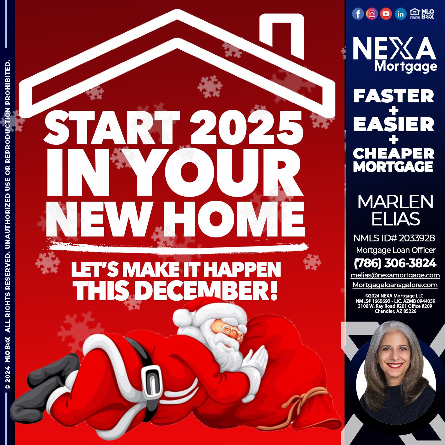start 2025 - Marlen Elias -Mortgage Loan Officer