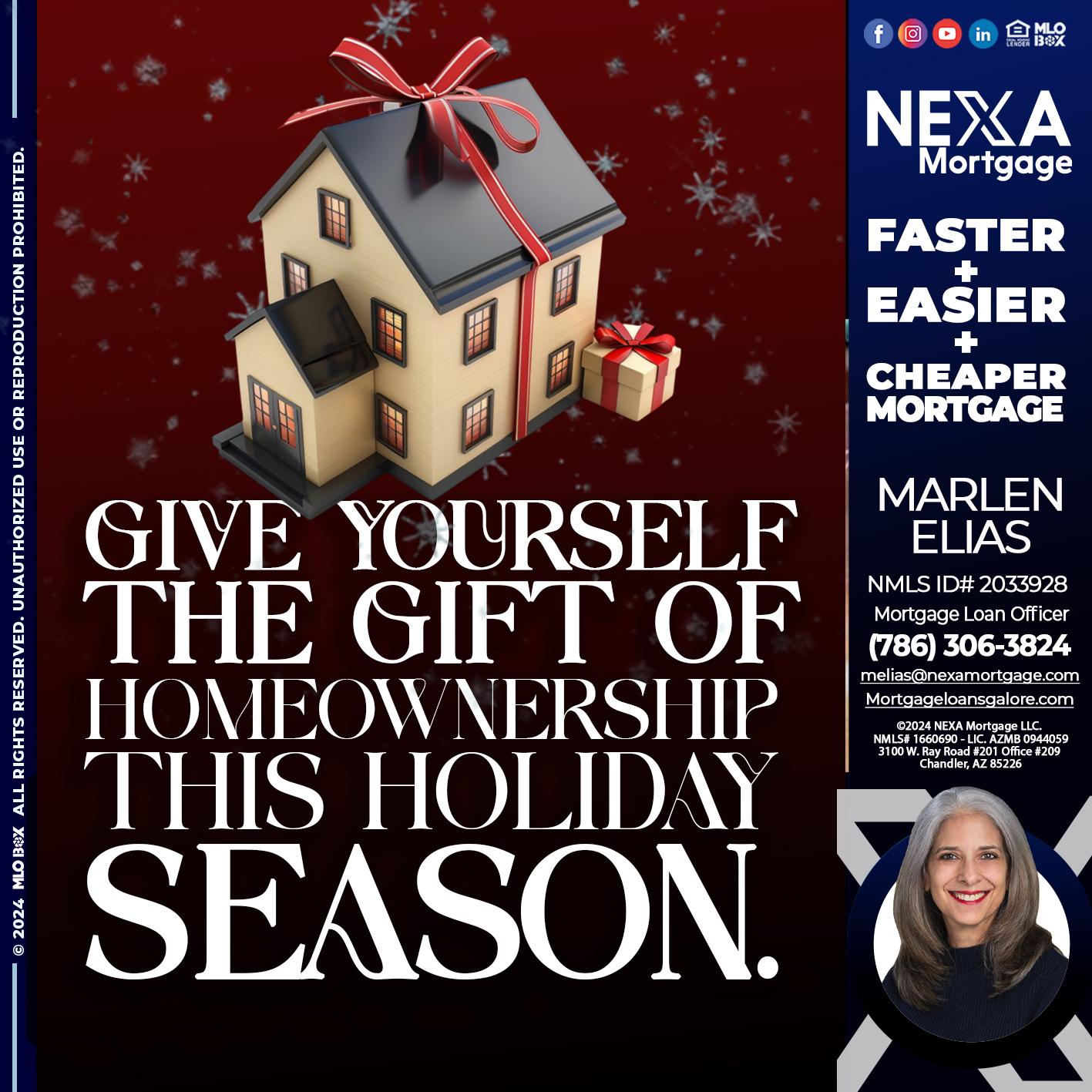 give yourself - Marlen Elias -Mortgage Loan Officer