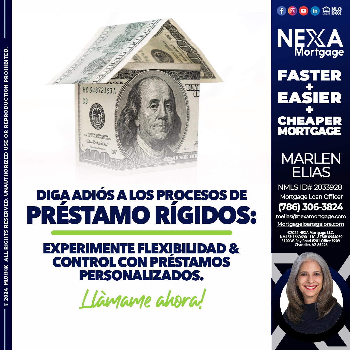 prestamos rigidos - Marlen Elias -Mortgage Loan Officer