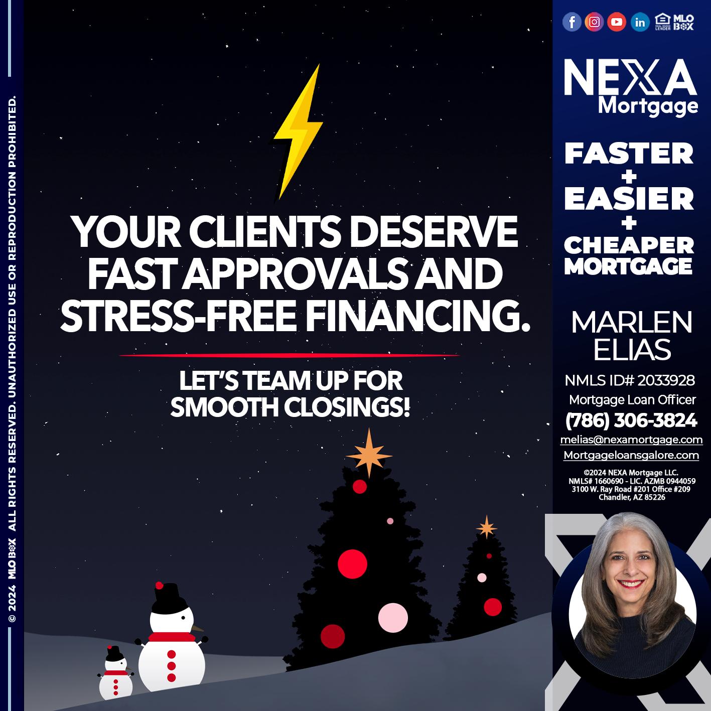 YOUR CLIENTS - Marlen Elias -Mortgage Loan Officer