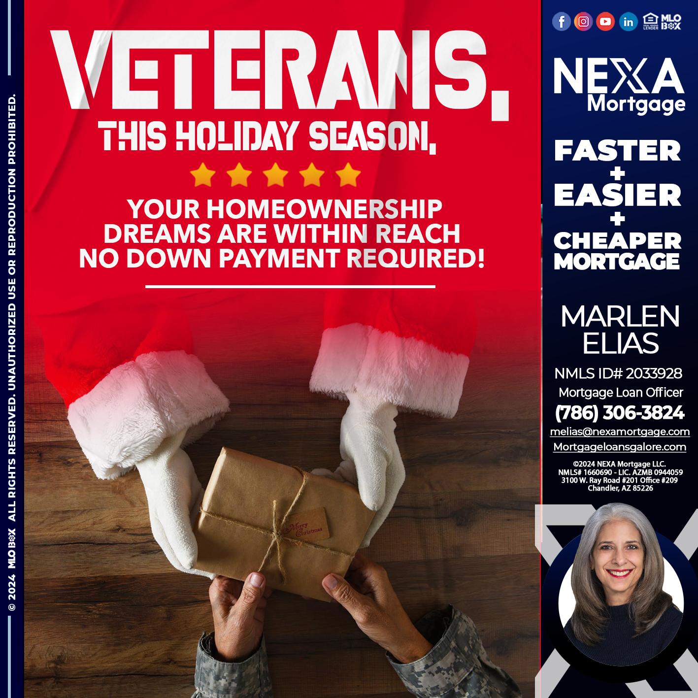 VETERANS - Marlen Elias -Mortgage Loan Officer