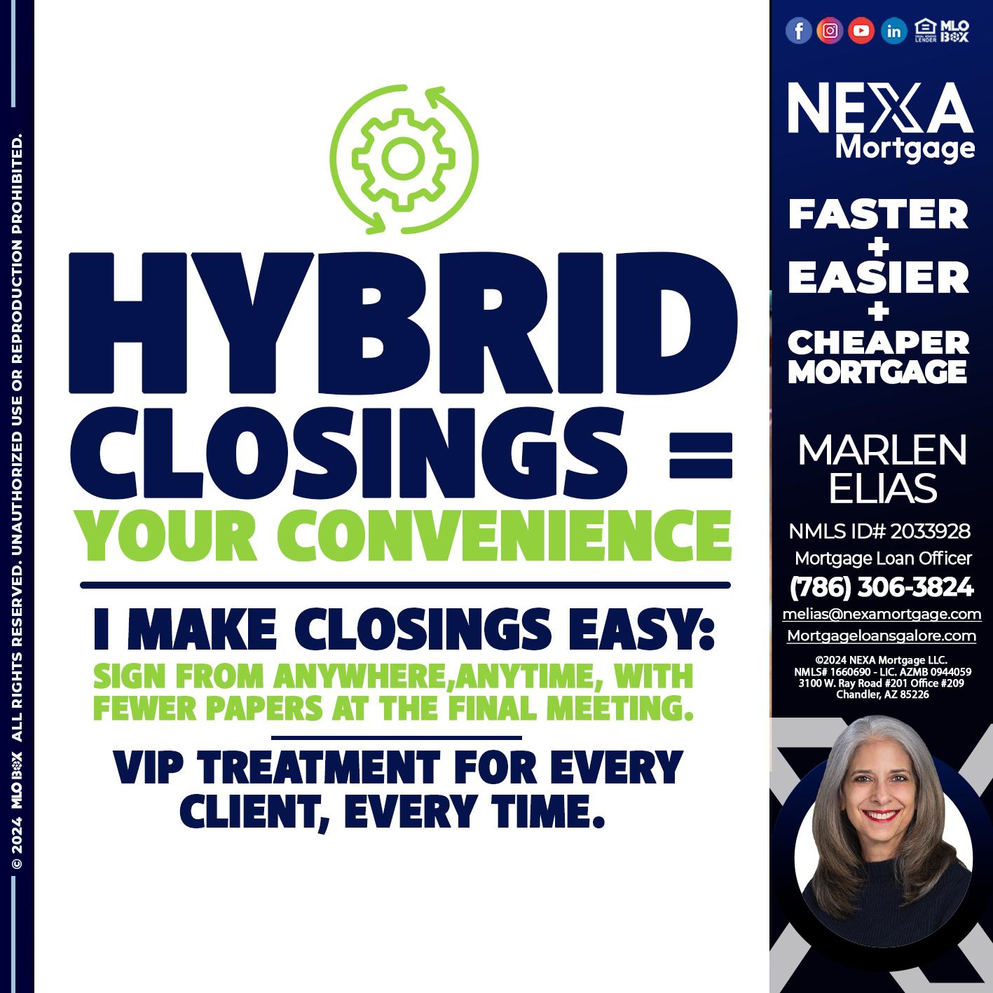 HYBRID CLOSINGS - Marlen Elias -Mortgage Loan Officer