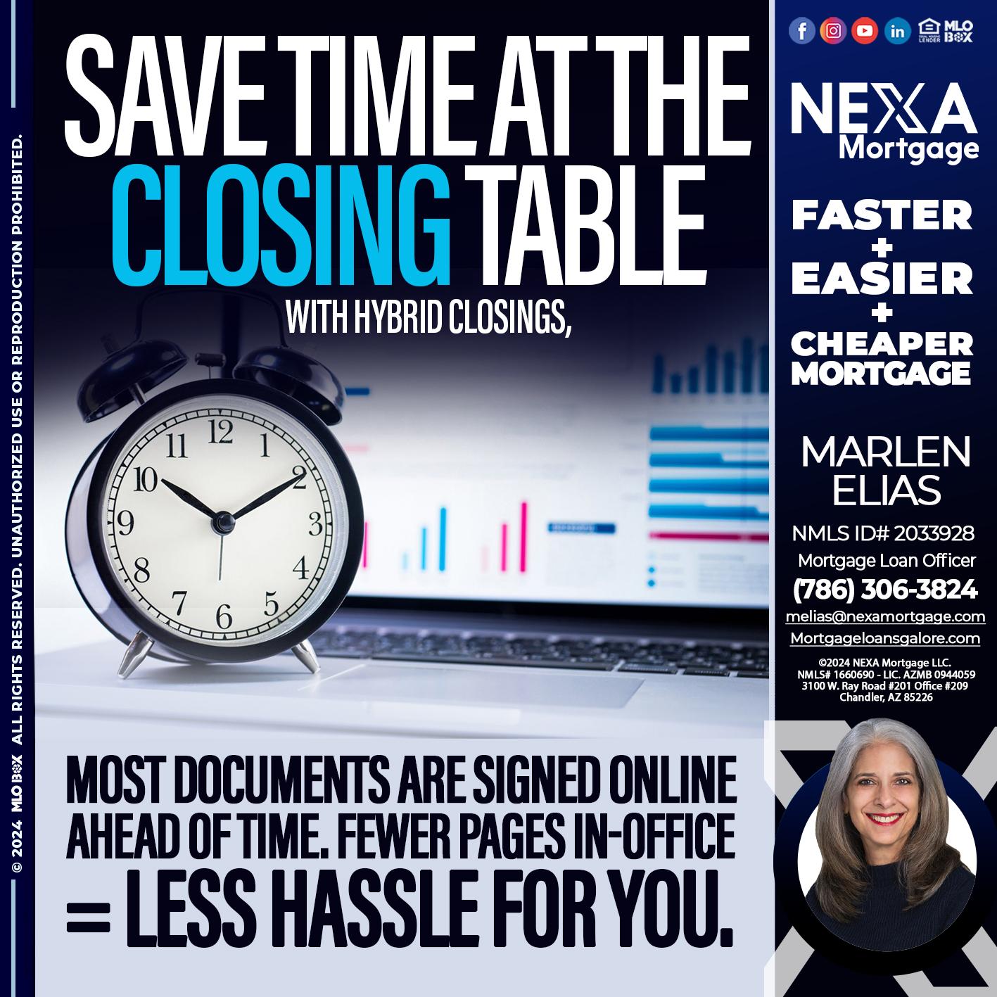 SAVE TIME - Marlen Elias -Mortgage Loan Officer