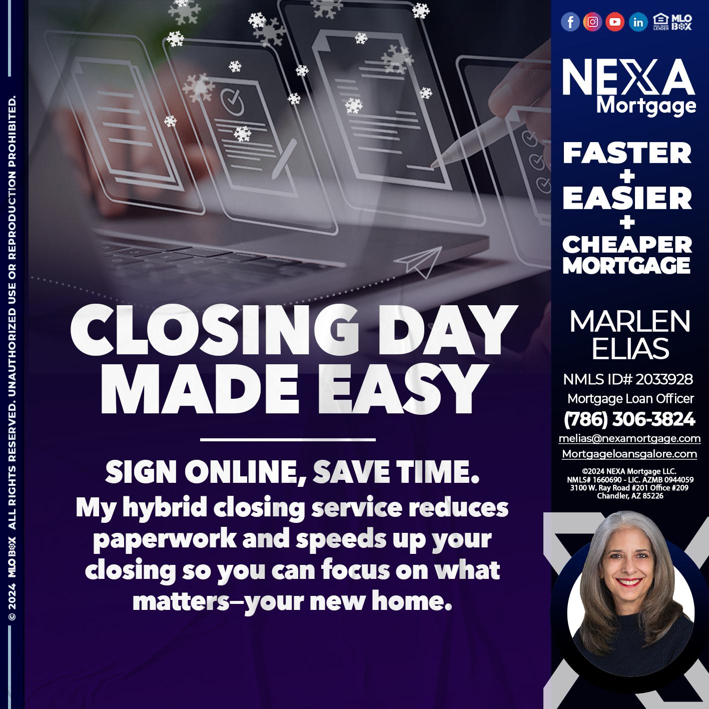 closing day - Marlen Elias -Mortgage Loan Officer