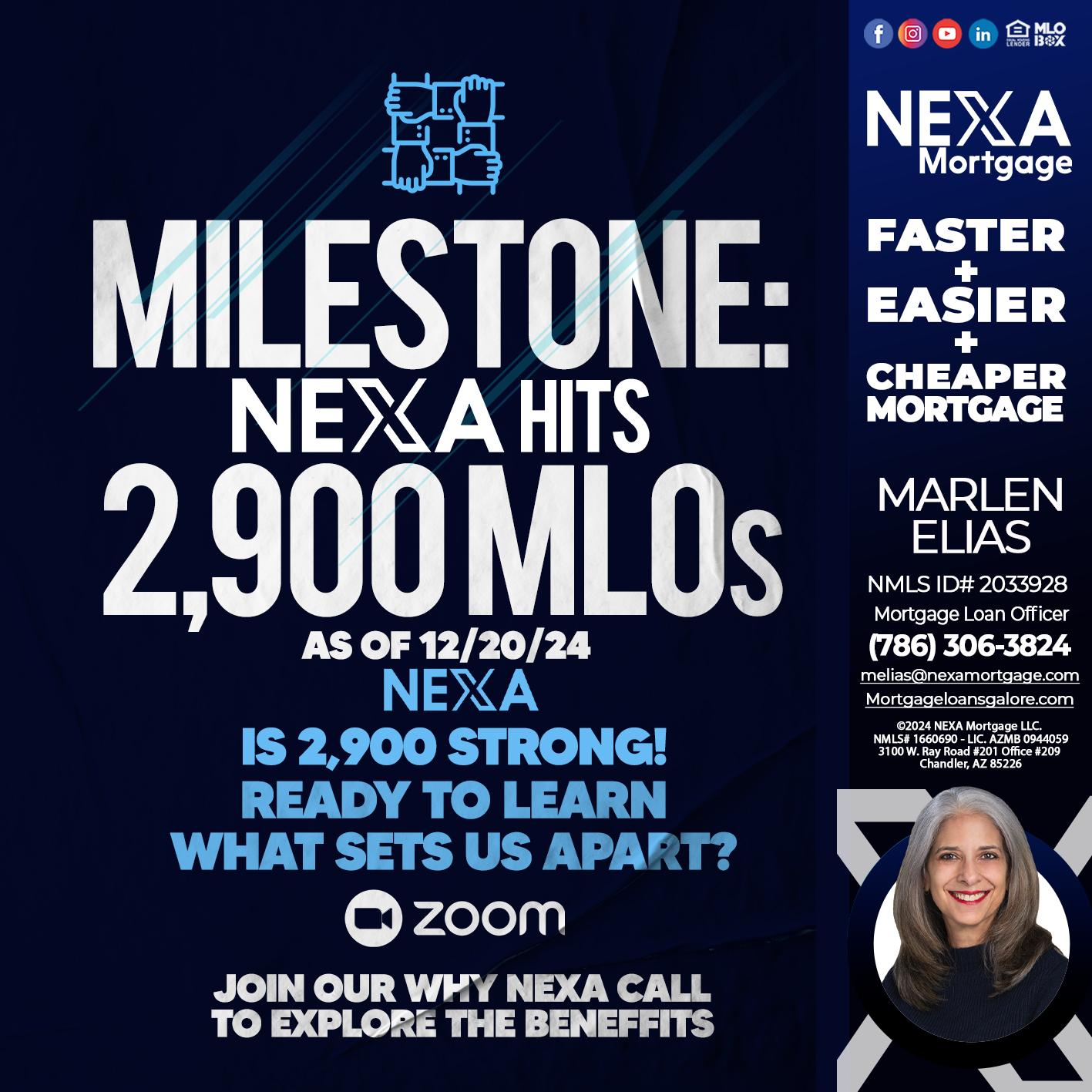 MILSTONE 2900 - Marlen Elias -Mortgage Loan Officer