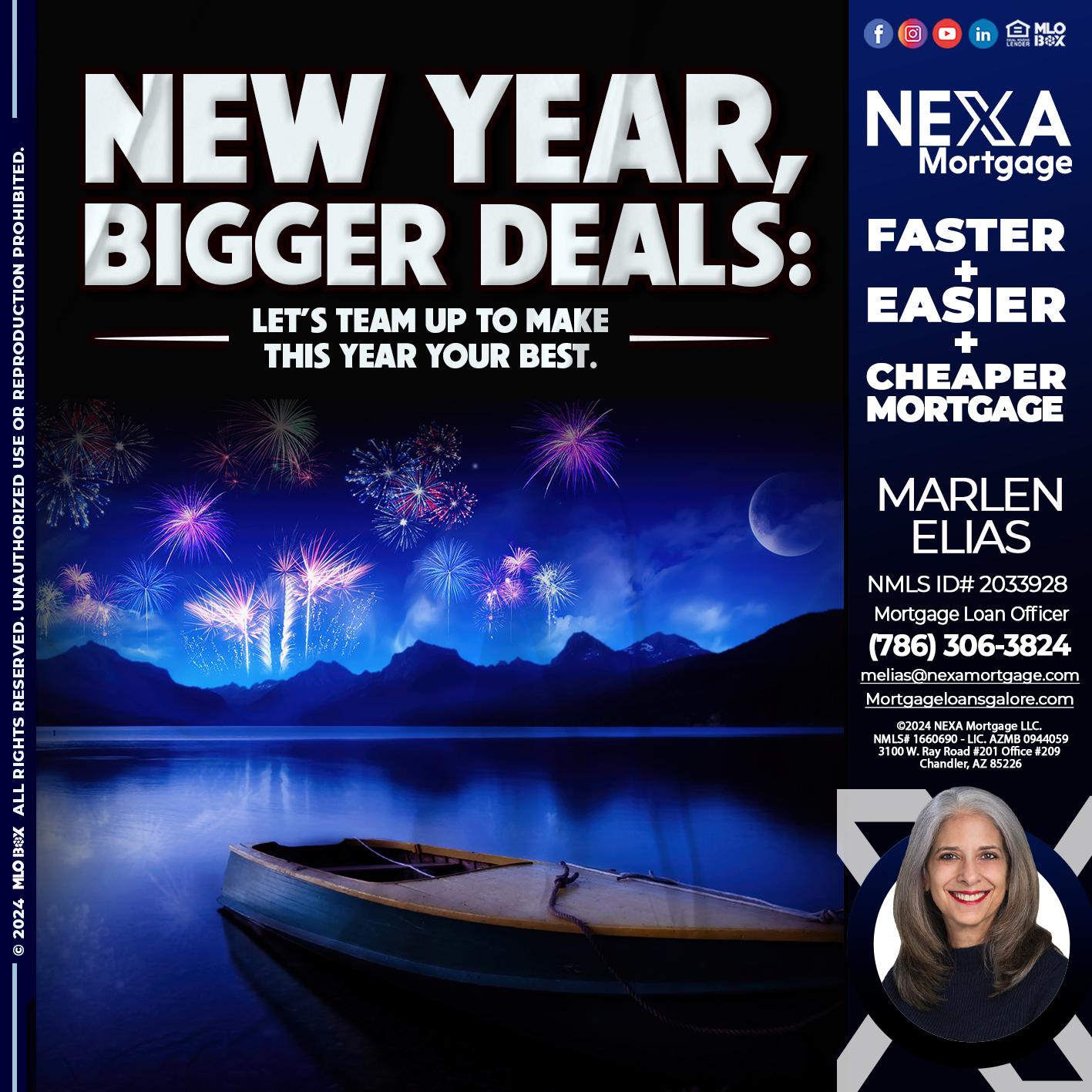 NEW YEAR - Marlen Elias -Mortgage Loan Officer
