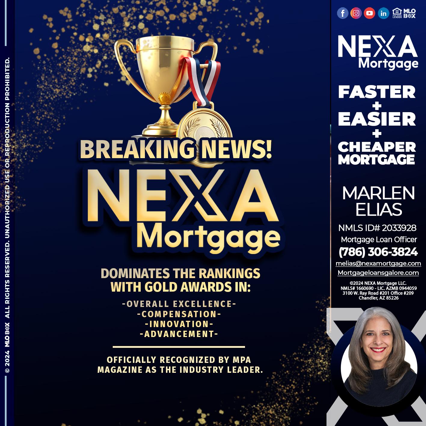 BREAKING NEWS - Marlen Elias -Mortgage Loan Officer