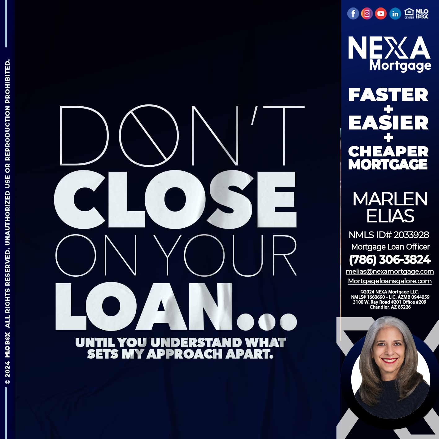DONT CLOSE - Marlen Elias -Mortgage Loan Officer