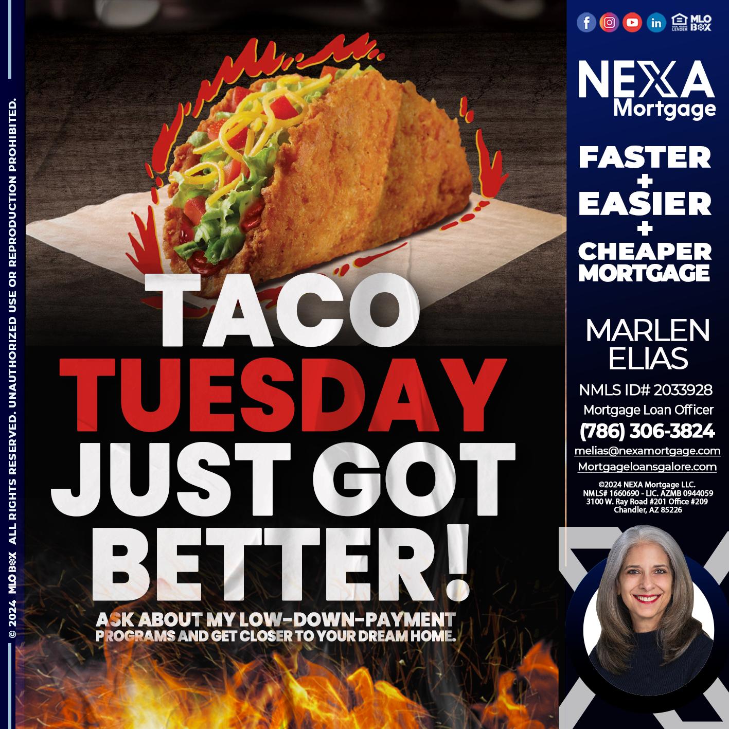 TACO TUESDAY - Marlen Elias -Mortgage Loan Officer