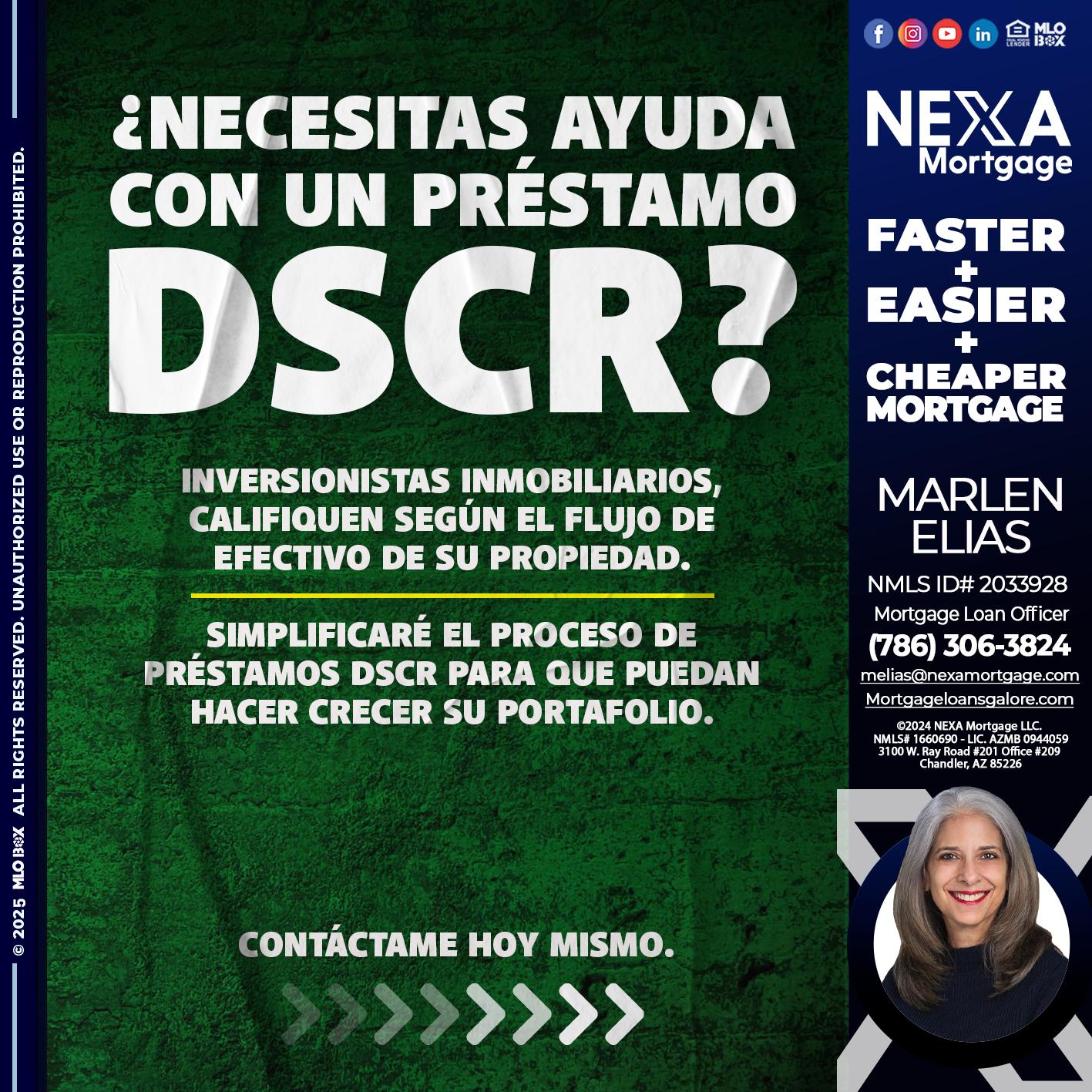 necesitas un `prestamo DSCR? - Marlen Elias -Mortgage Loan Officer