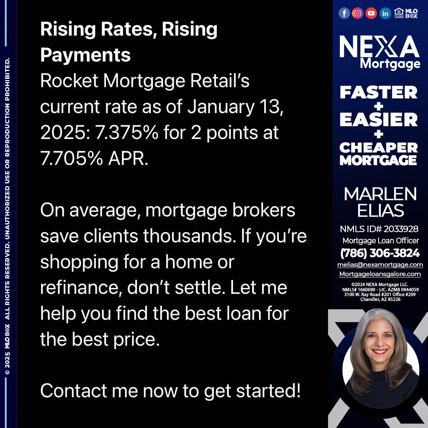 rising rates - Marlen Elias -Mortgage Loan Officer