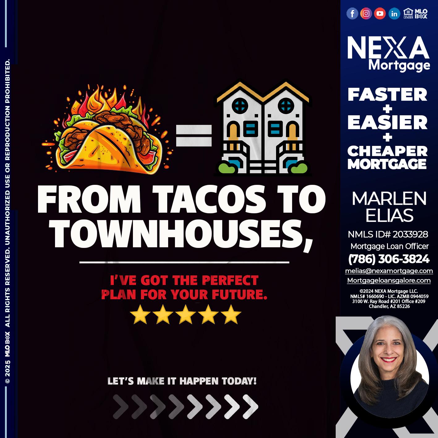 from tacos to - Marlen Elias -Mortgage Loan Officer