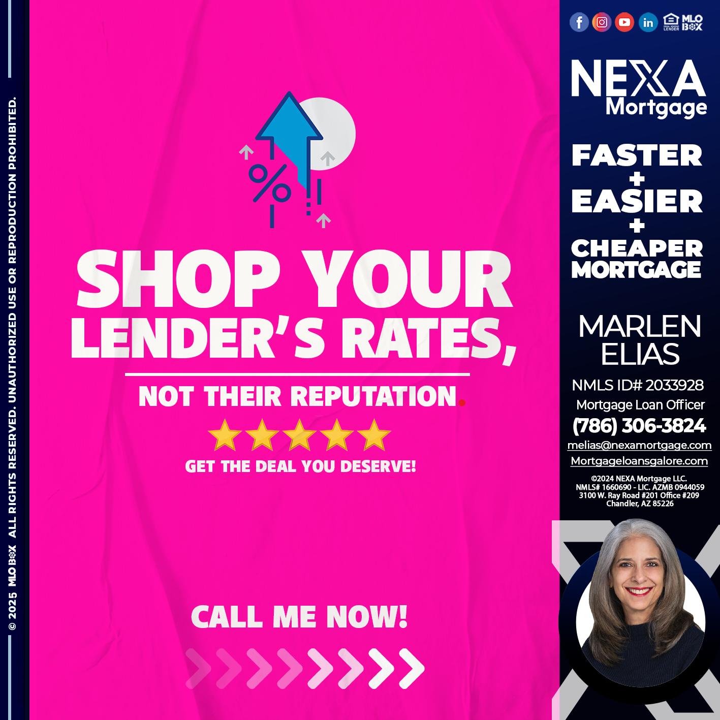 SHOP YOUR - Marlen Elias -Mortgage Loan Officer