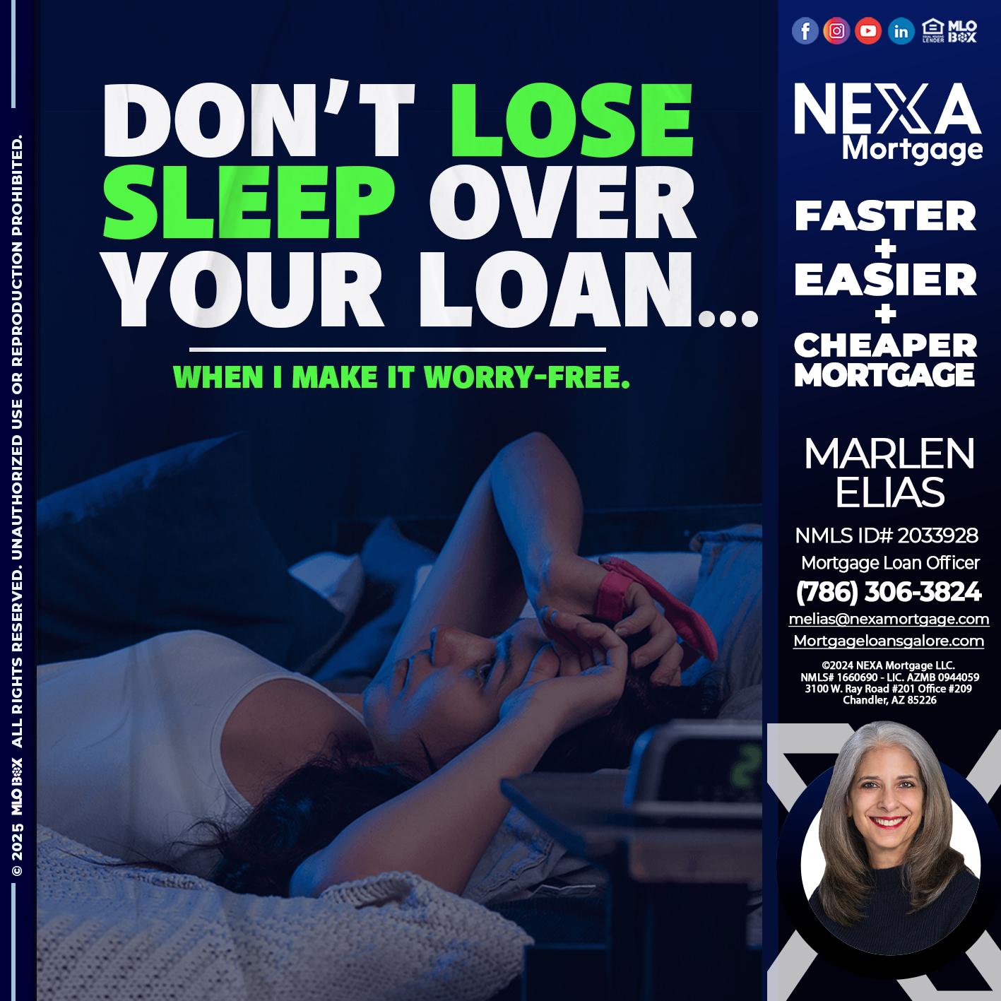 DONT LOSE - Marlen Elias -Mortgage Loan Officer