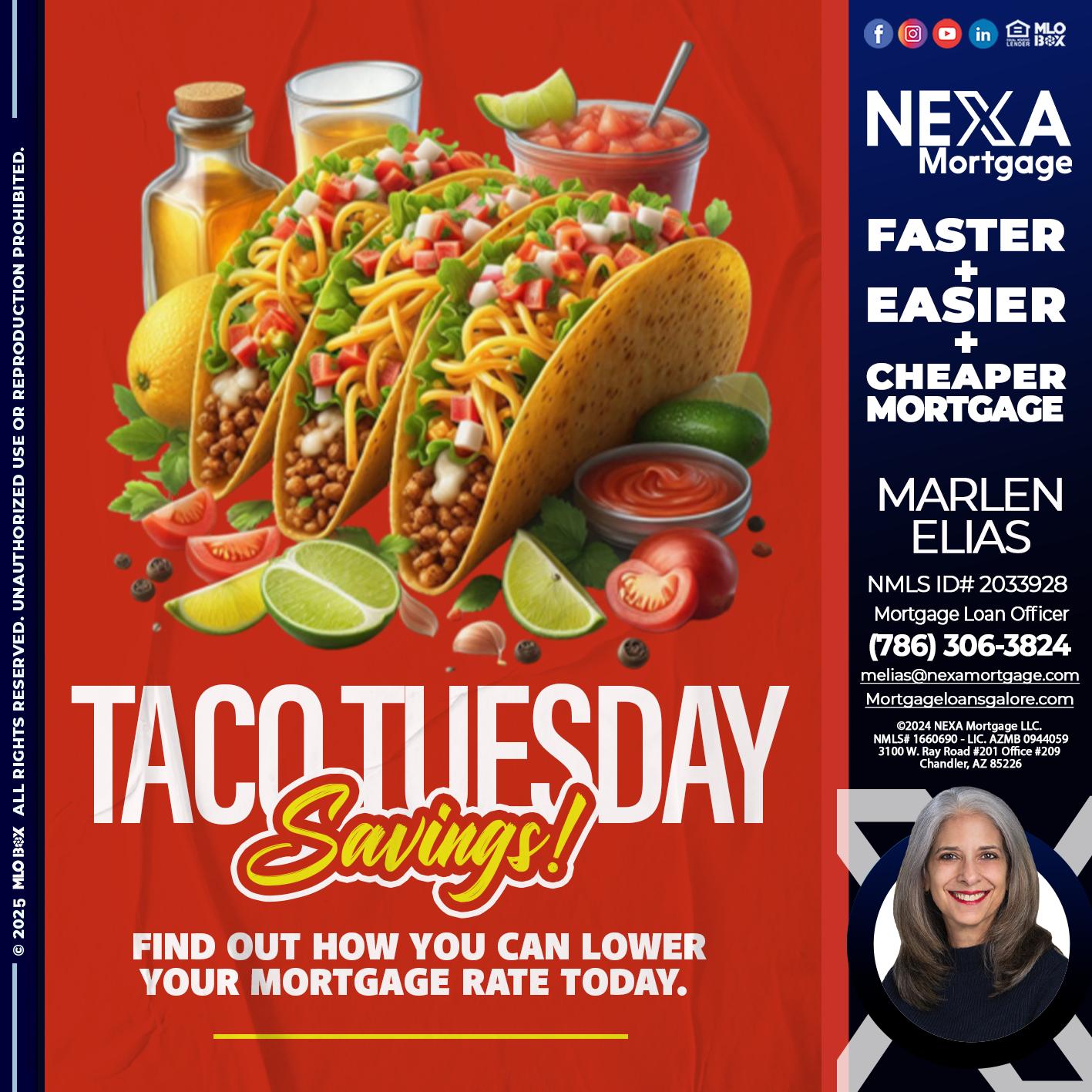 TACO TUESDAY - Marlen Elias -Mortgage Loan Officer