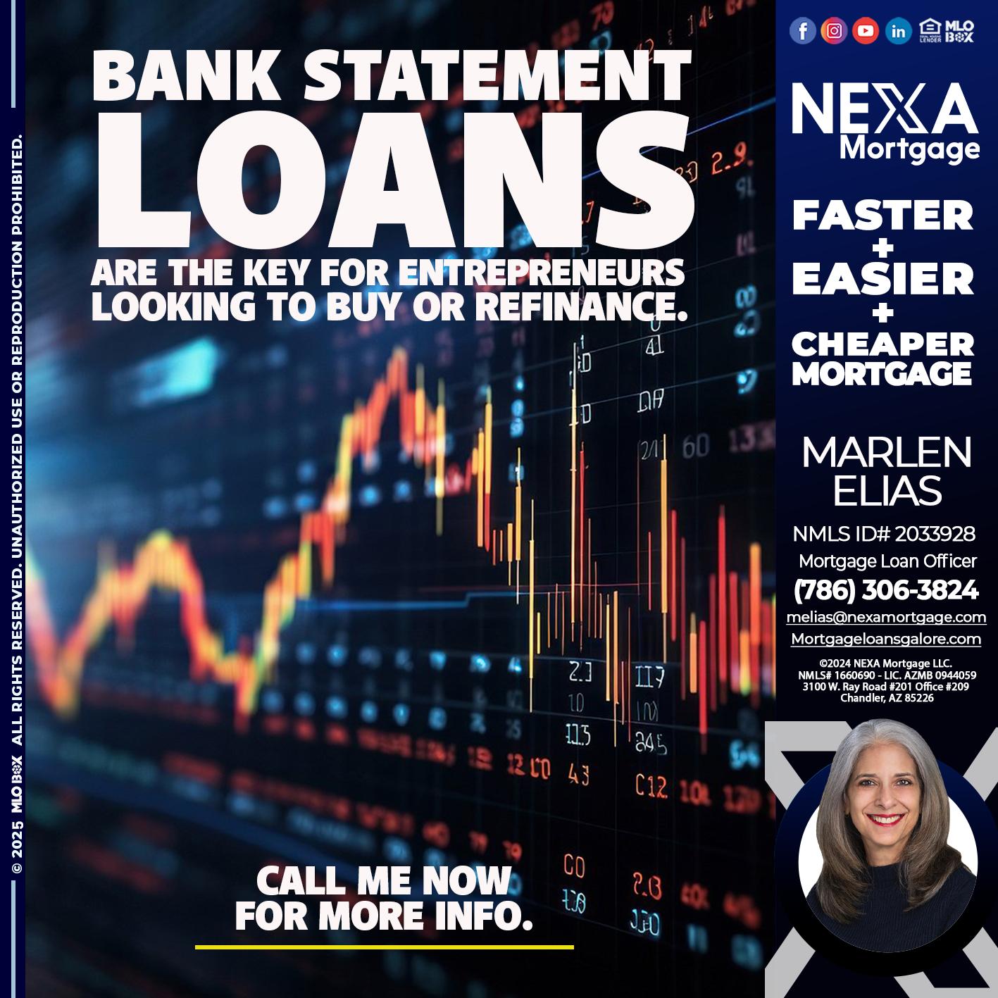 BANK STATEMENT - Marlen Elias -Mortgage Loan Officer