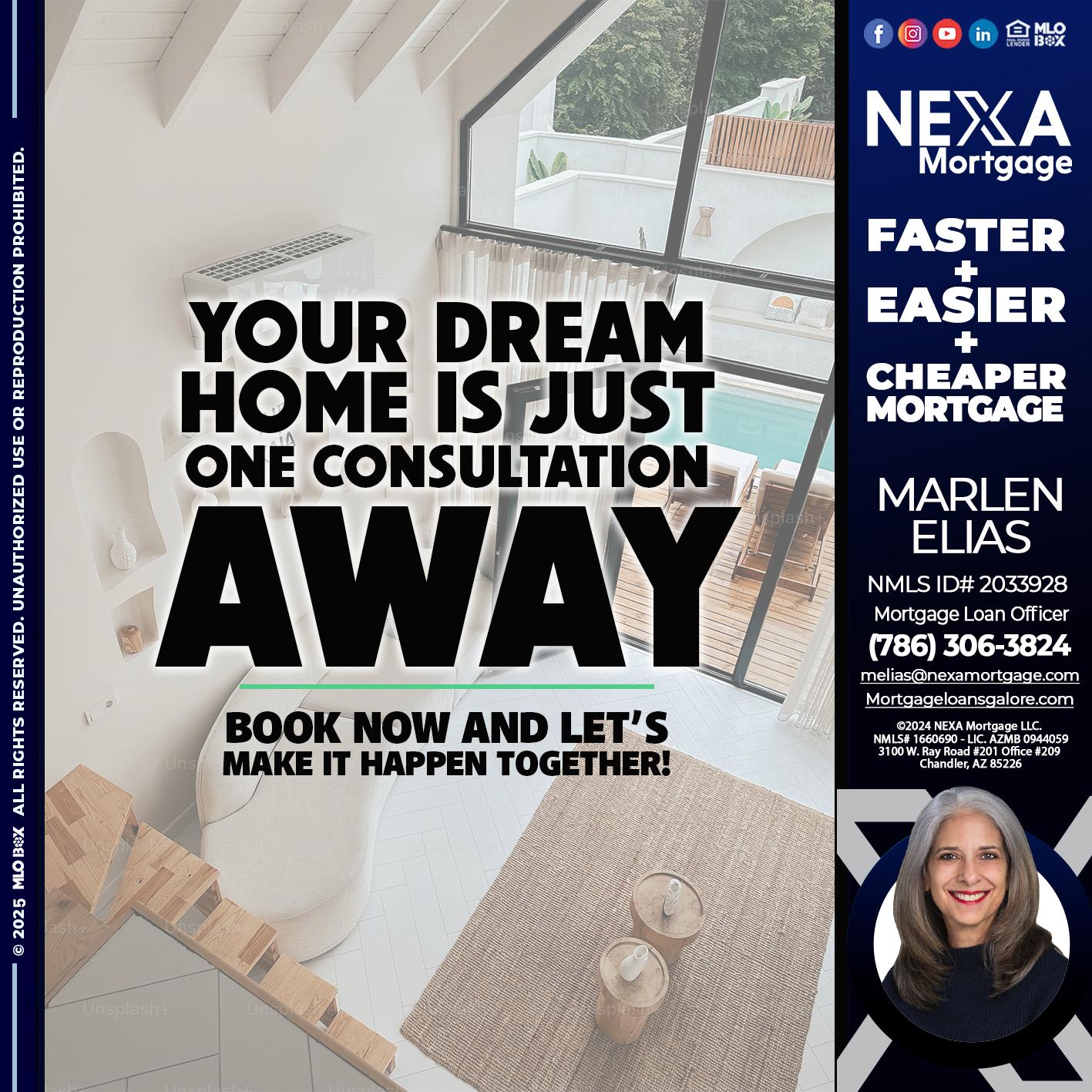 YOUR DREAM HOME - Marlen Elias -Mortgage Loan Officer