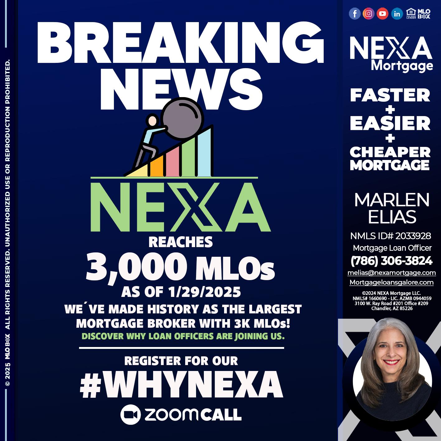 BREAKING NEWS - Marlen Elias -Mortgage Loan Officer