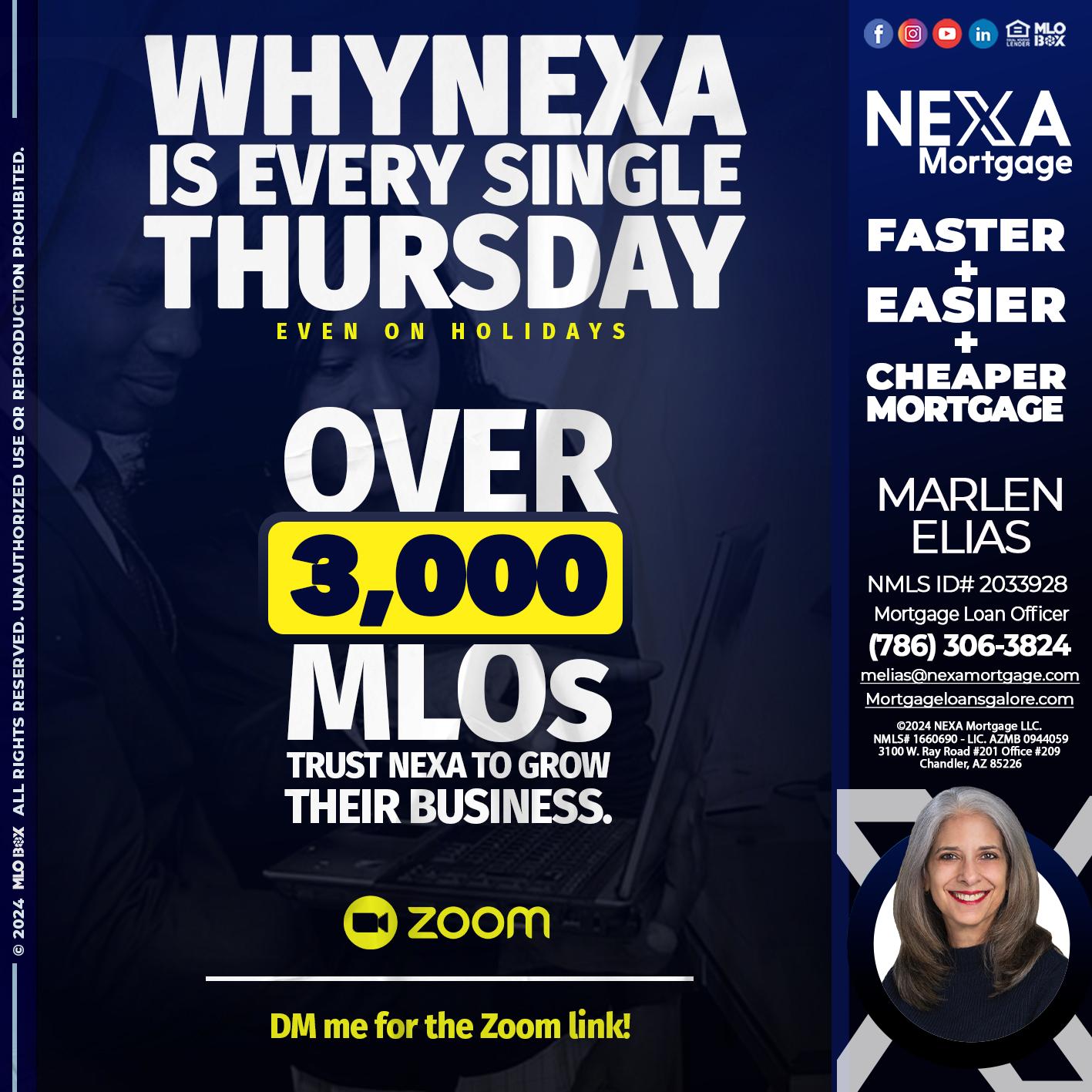 why NEXA - Marlen Elias -Mortgage Loan Officer