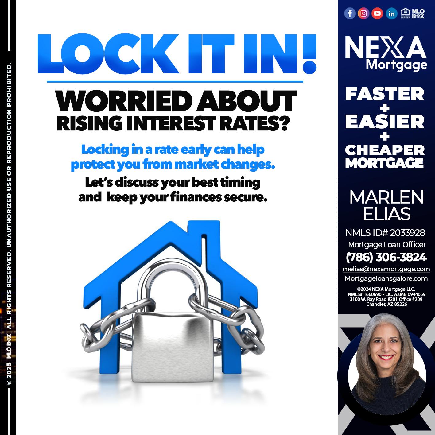 LOCK IT IN - Marlen Elias -Mortgage Loan Officer