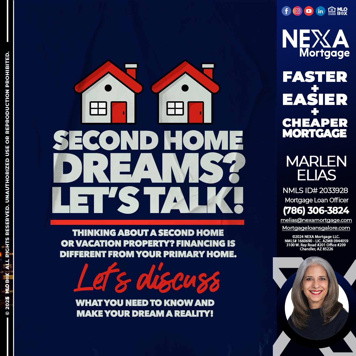 second home dreams? - Marlen Elias -Mortgage Loan Officer
