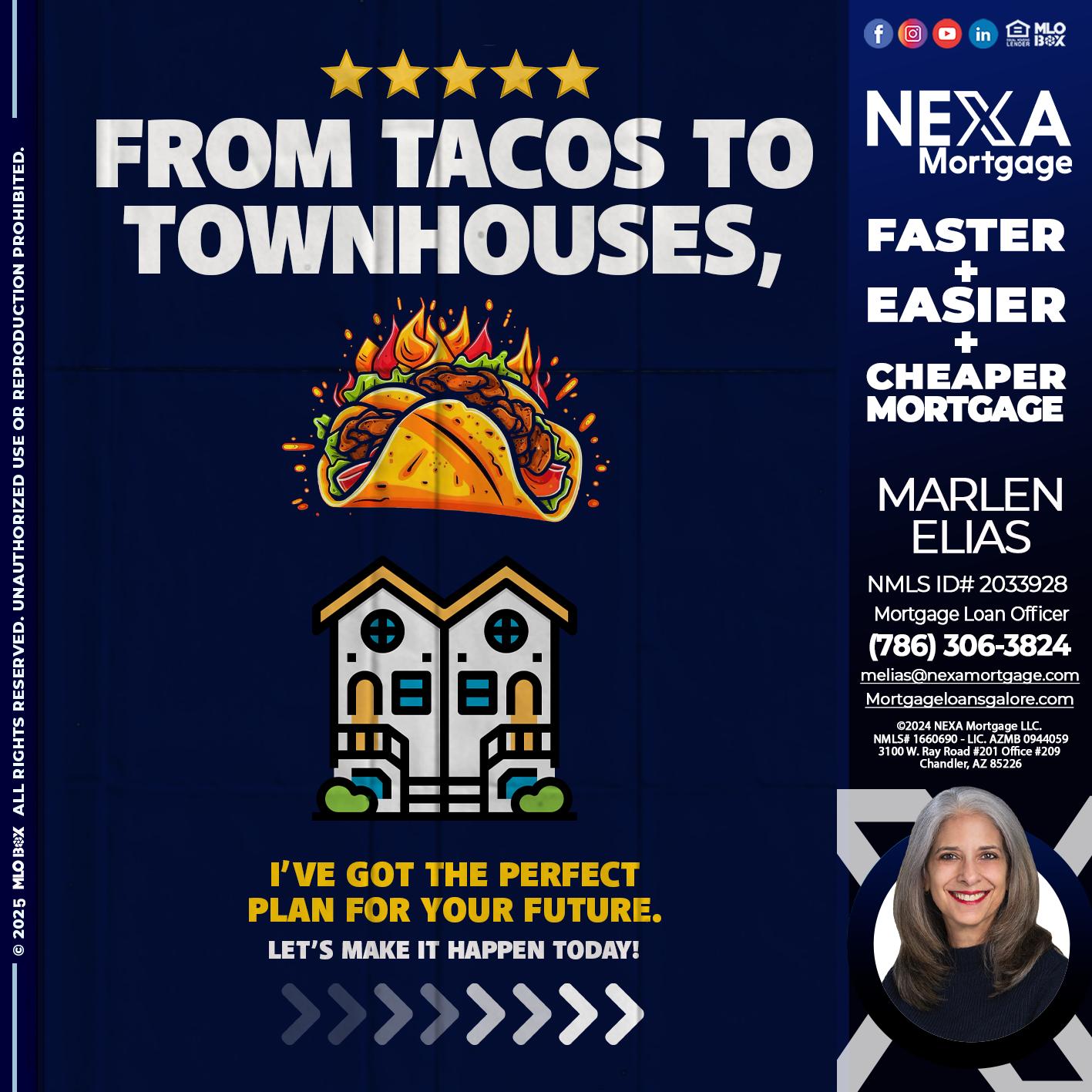 from tacos to townhomes - Marlen Elias -Mortgage Loan Officer