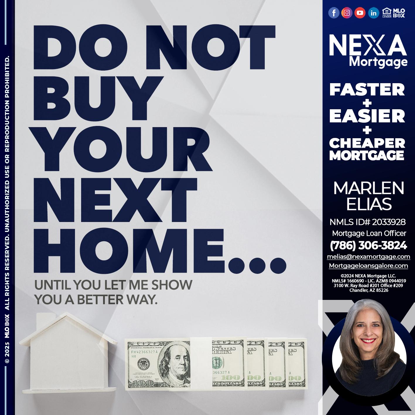DO NOT BUY - Marlen Elias -Mortgage Loan Officer