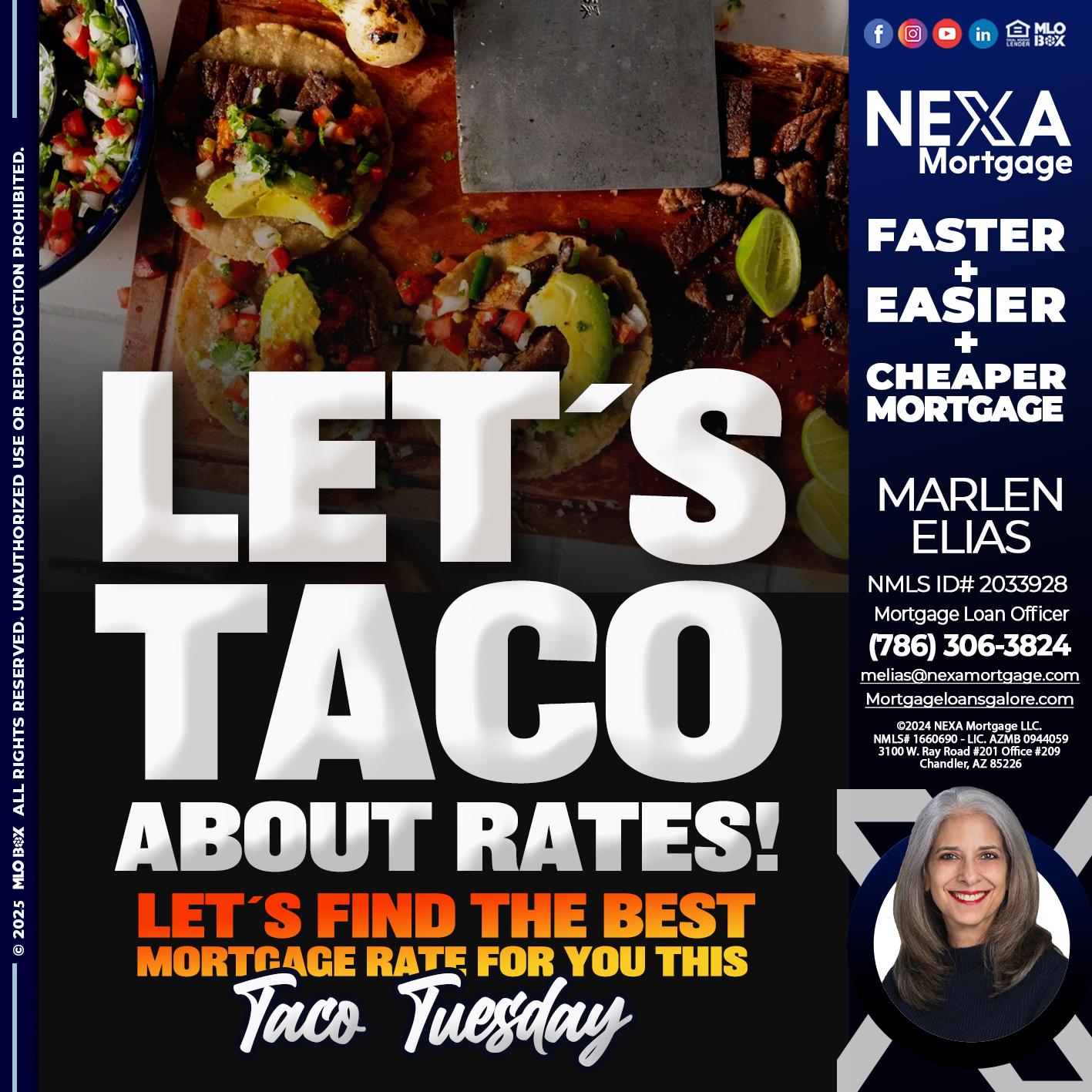LETS TACO - Marlen Elias -Mortgage Loan Officer