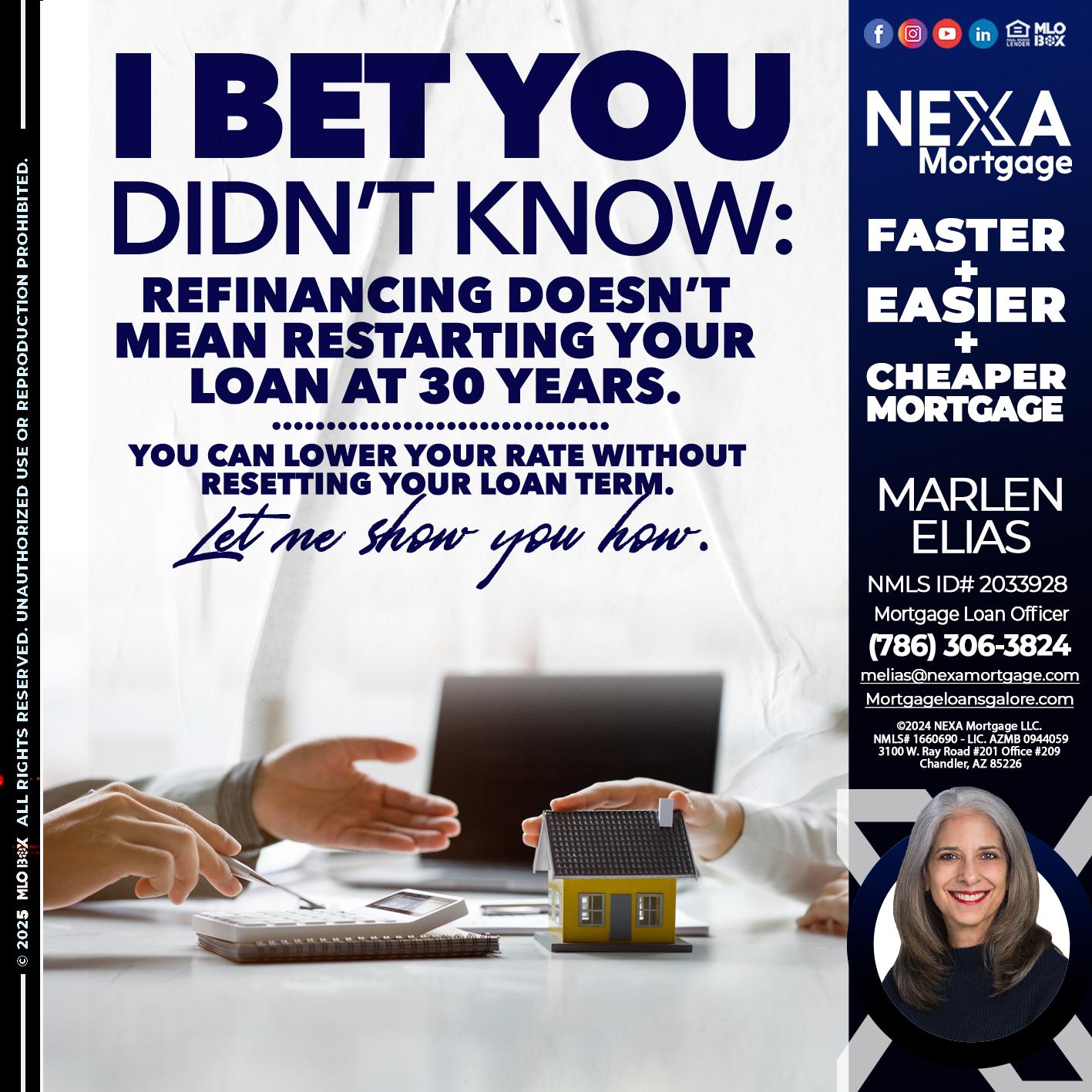 I BET YOU - Marlen Elias -Mortgage Loan Officer