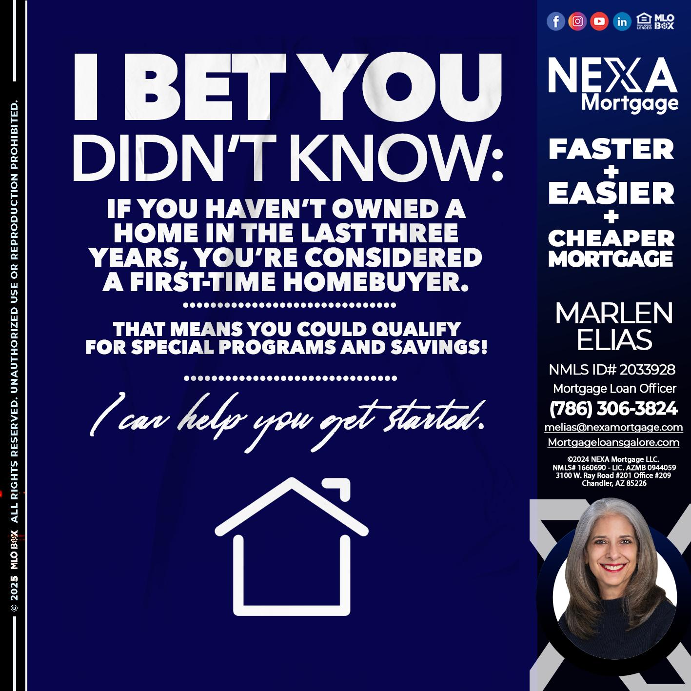 I BET YOU KNOW - Marlen Elias -Mortgage Loan Officer
