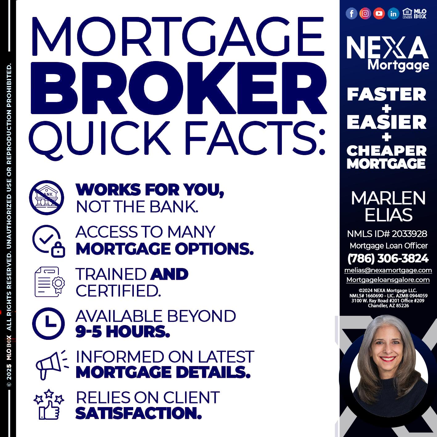 MORTGAGE BROKER - Marlen Elias -Mortgage Loan Officer