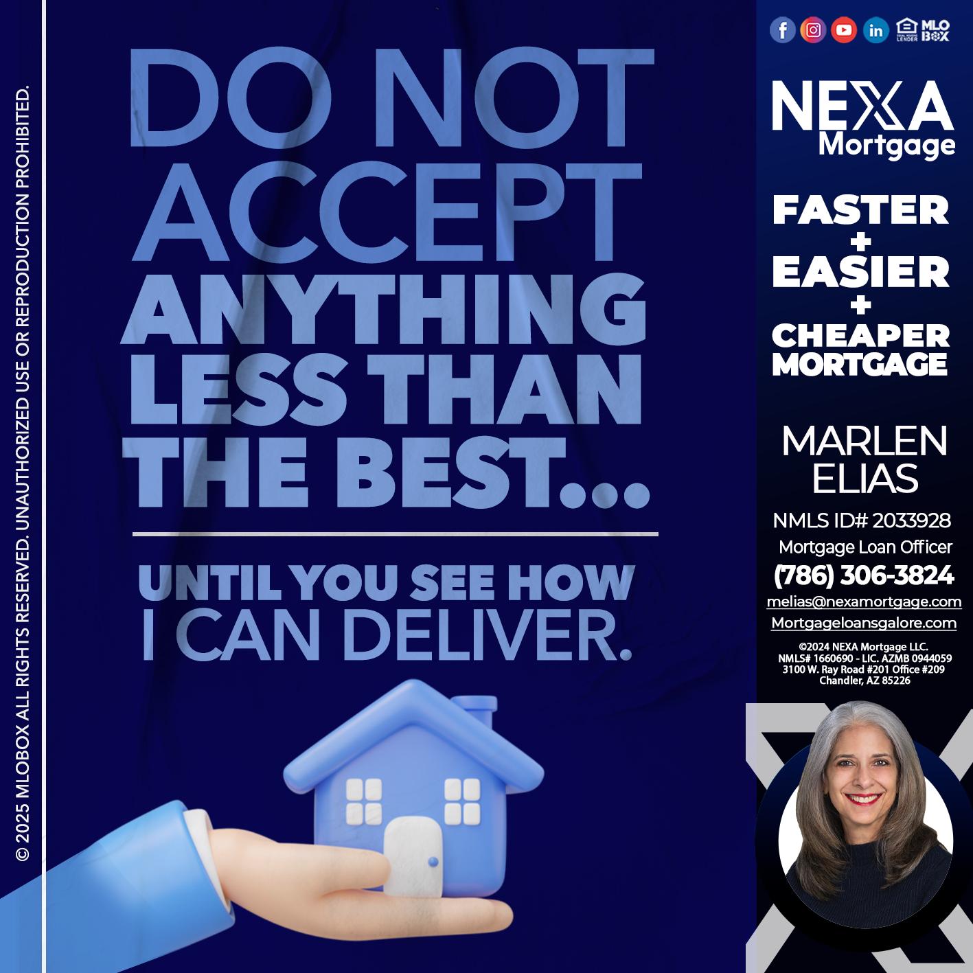 DO NOT ACCEPT - Marlen Elias -Mortgage Loan Officer