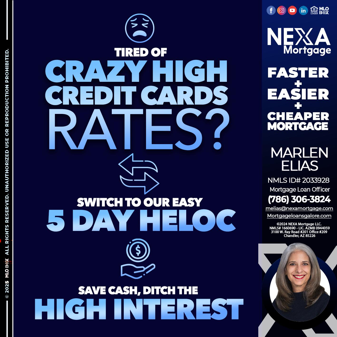 TIRED OF HIGH RATES - Marlen Elias -Mortgage Loan Officer
