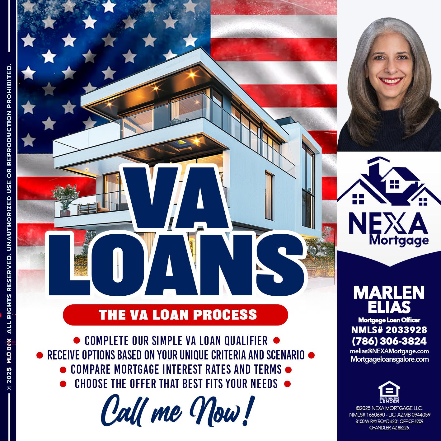 VA LOANS - Marlen Elias -Mortgage Loan Officer