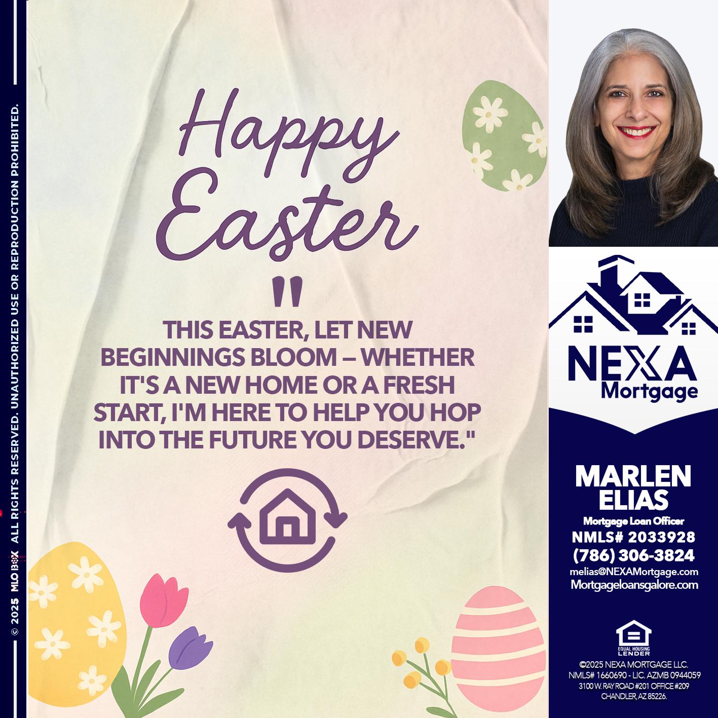 HAPPY EASTER - Marlen Elias -Mortgage Loan Officer