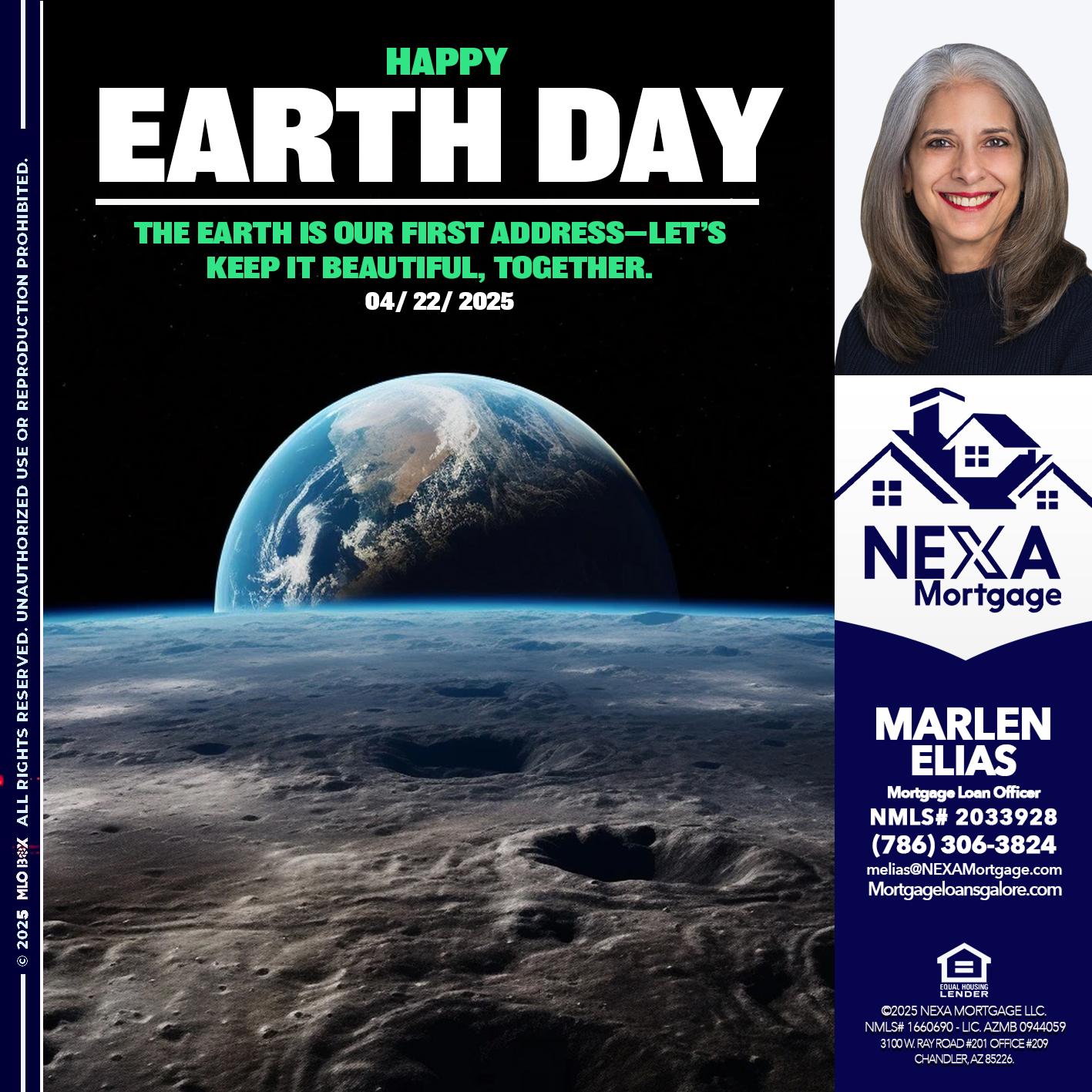 EARTH DAY 2025 - Marlen Elias -Mortgage Loan Officer