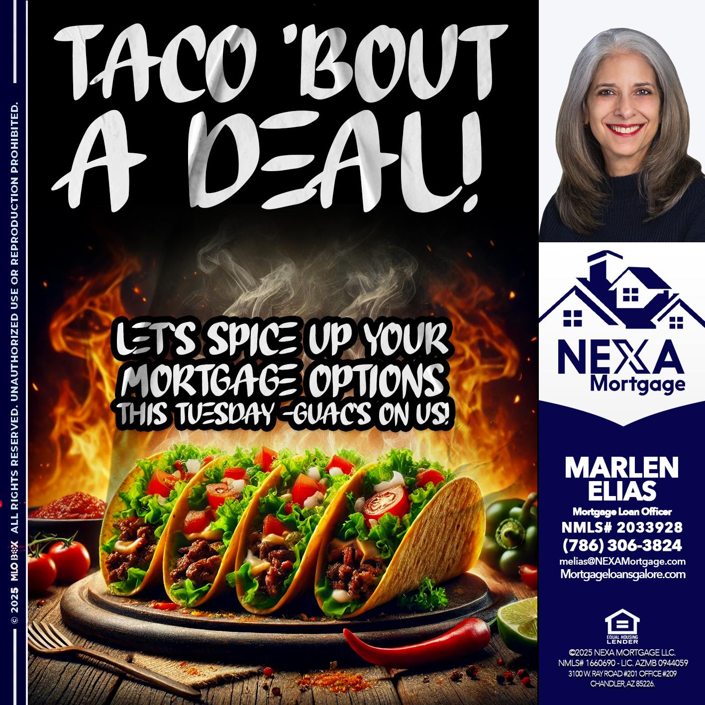 TACO BOUT - Marlen Elias -Mortgage Loan Officer