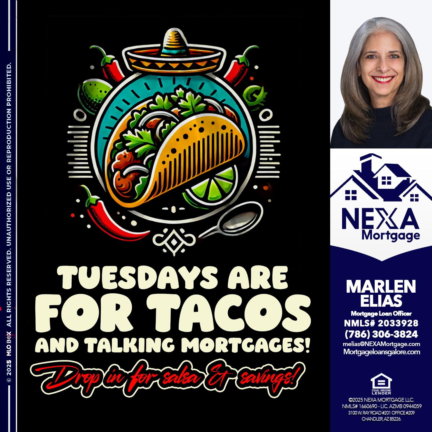 TACO TUESDAY - Marlen Elias -Mortgage Loan Officer