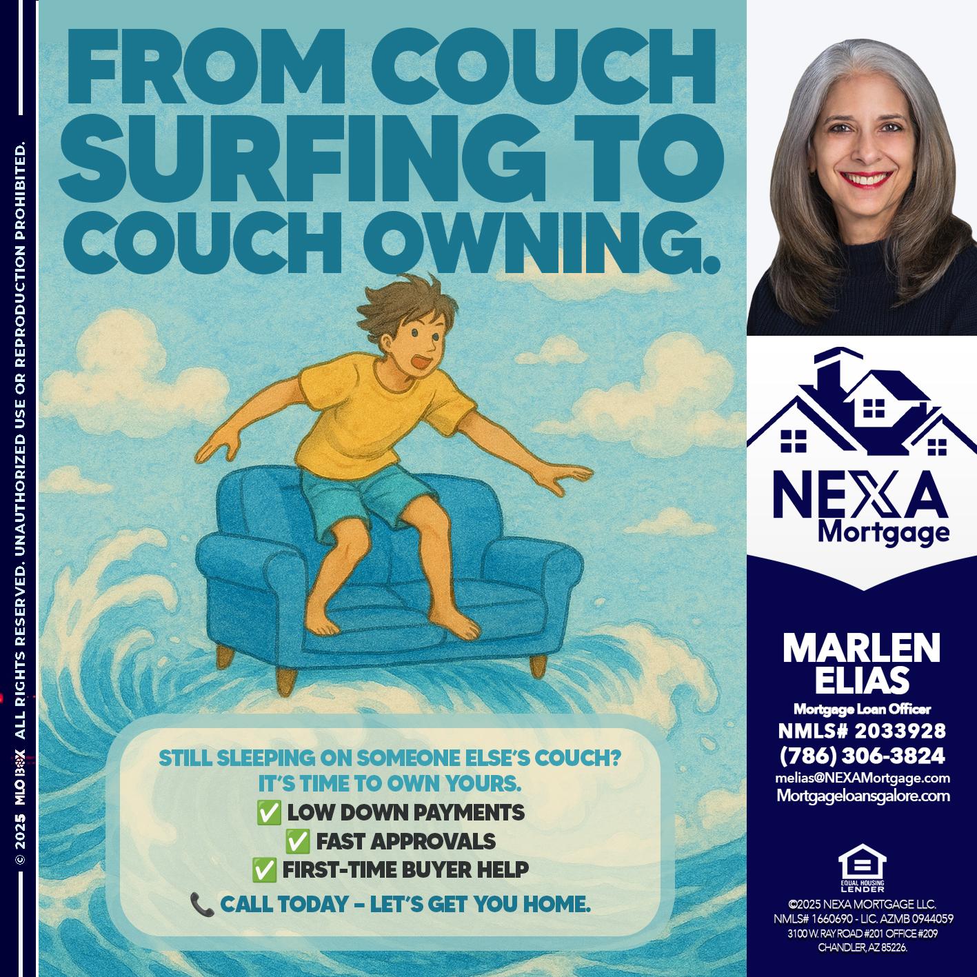 FROM COACH SURFING - Marlen Elias -Mortgage Loan Officer