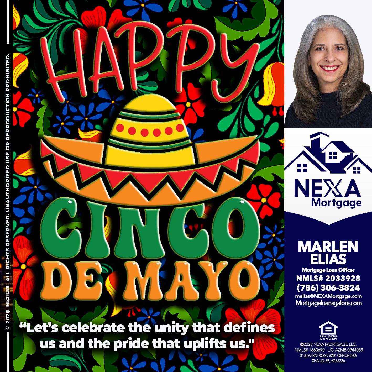 Happy 5 de Mayo - Marlen Elias -Mortgage Loan Officer
