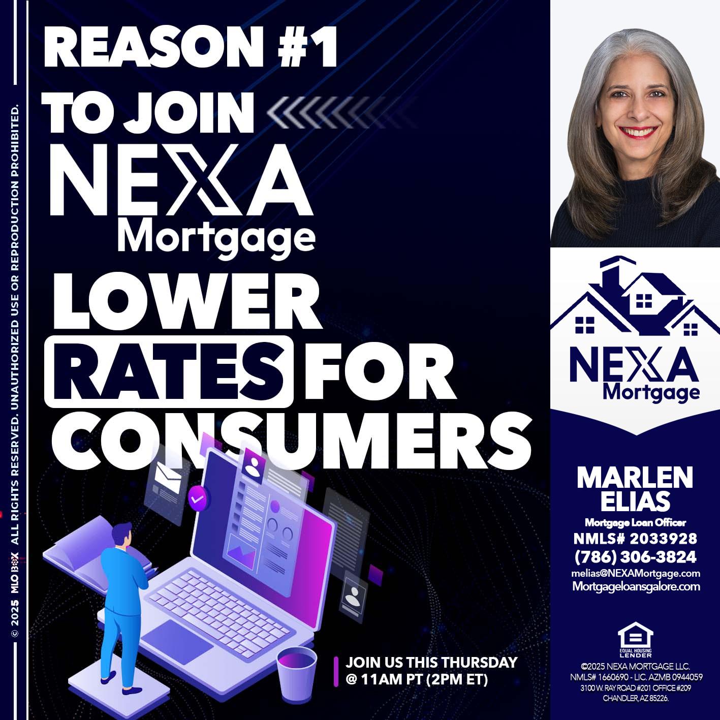 REASON 1 - Marlen Elias -Mortgage Loan Officer