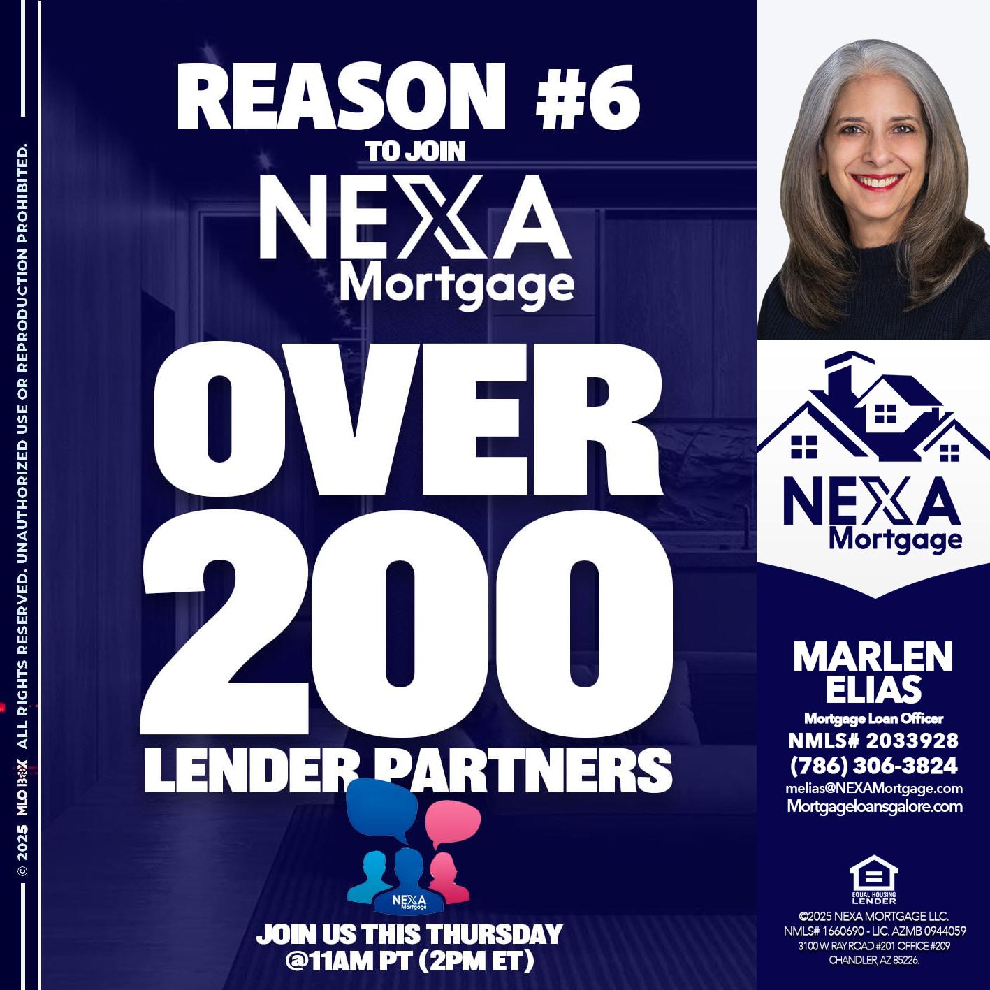 REASON 6 - Marlen Elias -Mortgage Loan Officer