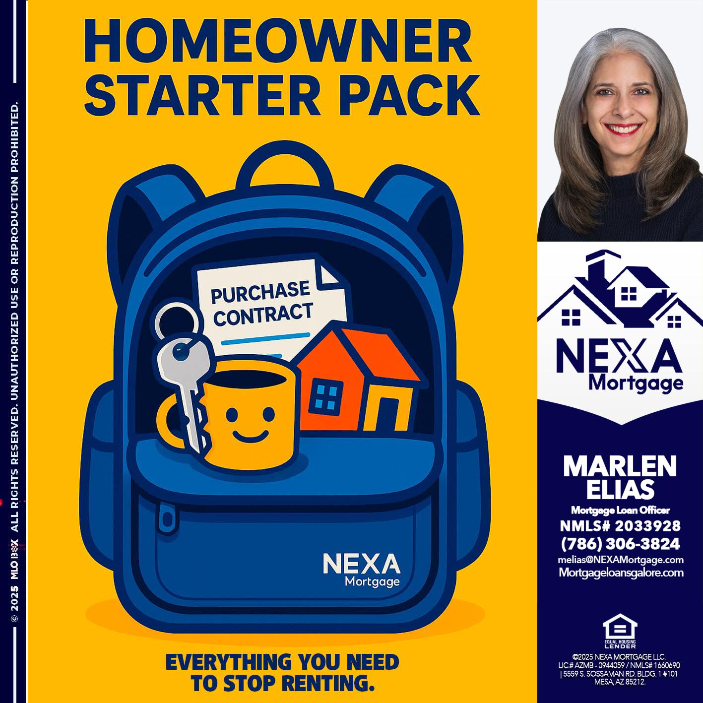 NEED A HOMEOWNER PACK.. - Marlen Elias -Mortgage Loan Officer