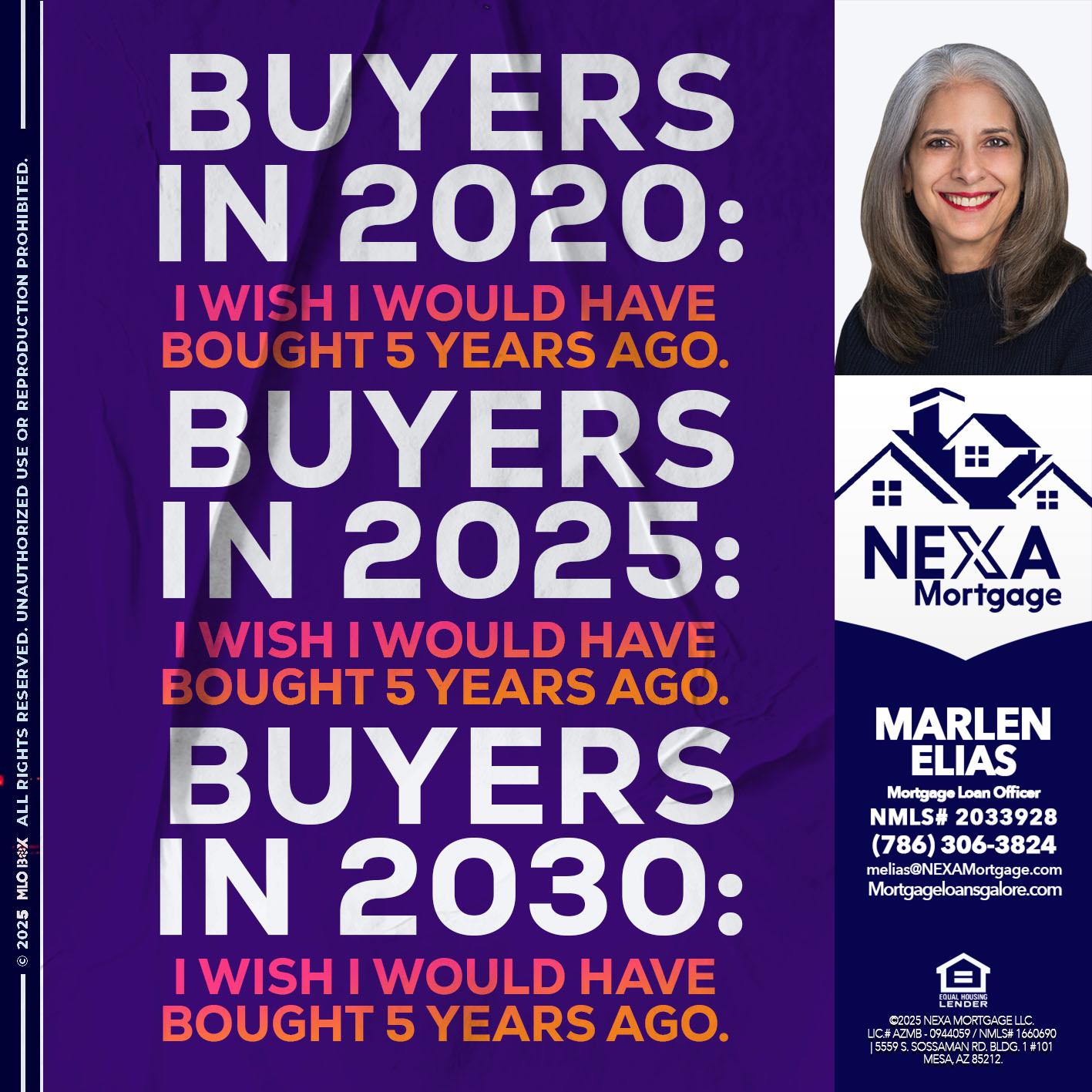 BUYERS IN 2020 - Marlen Elias -Mortgage Loan Officer