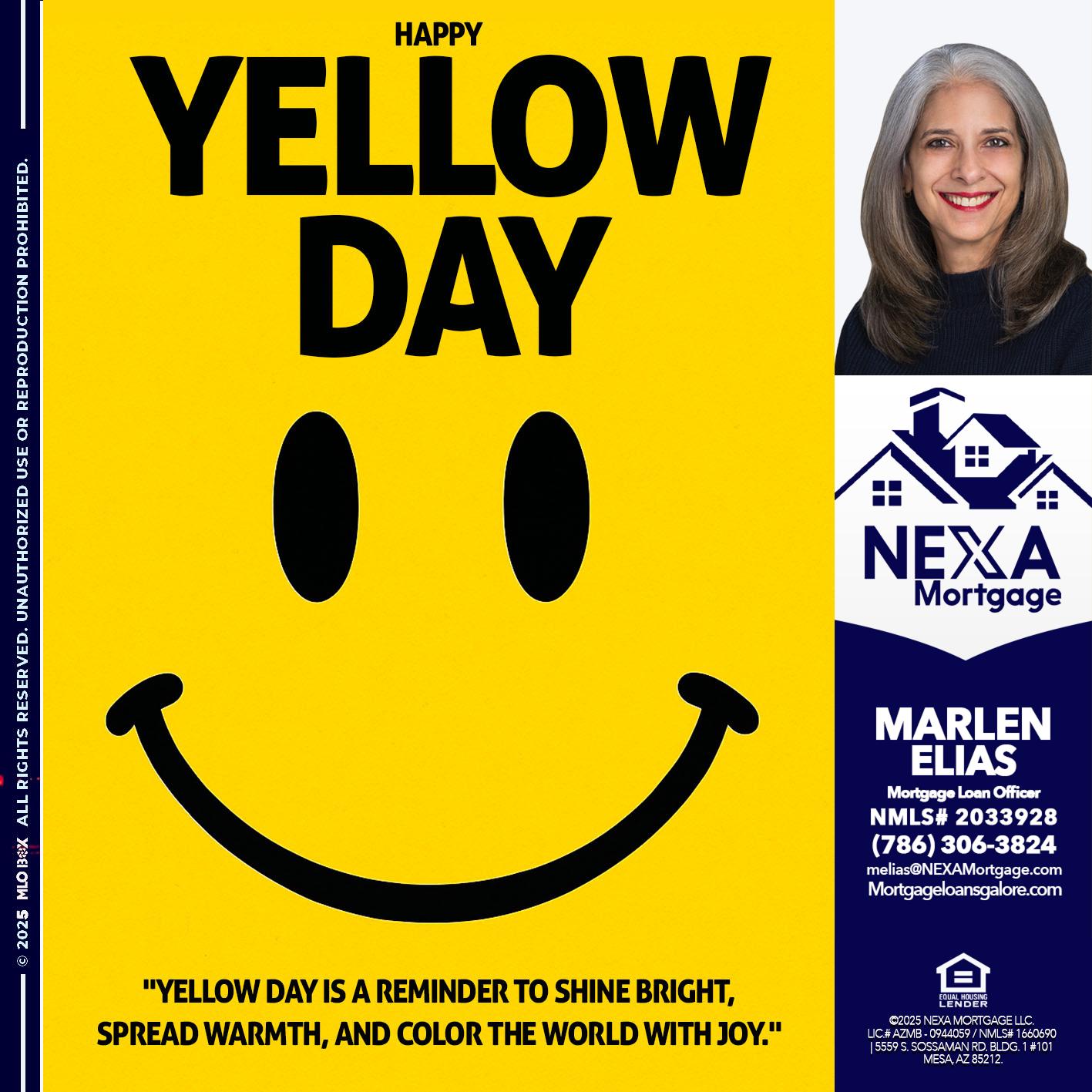 YELLOW DAY - Marlen Elias -Mortgage Loan Officer