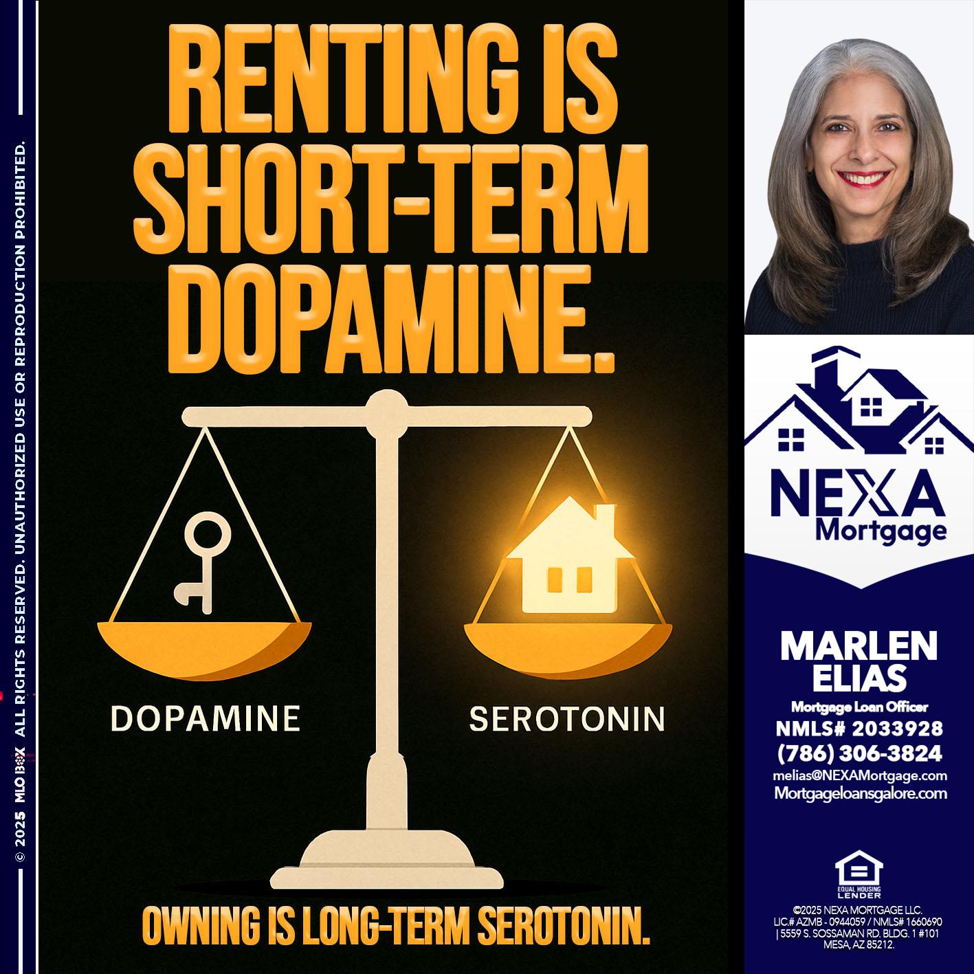 RENTING IS SHORT TERM - Marlen Elias -Mortgage Loan Officer