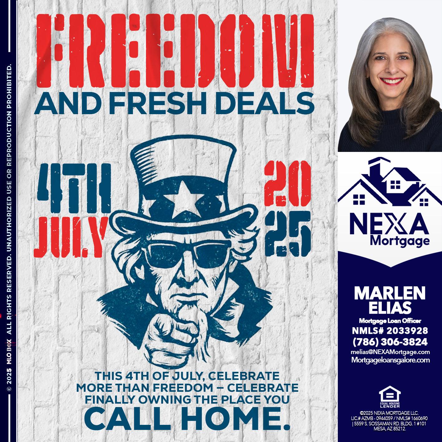 FREEDOM - Marlen Elias -Mortgage Loan Officer