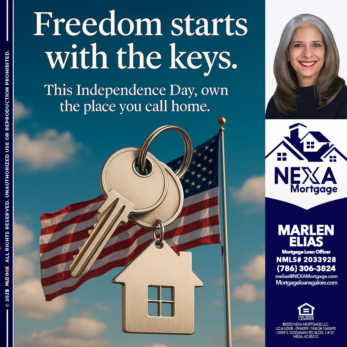 FREEDOM STARTS - Marlen Elias -Mortgage Loan Officer
