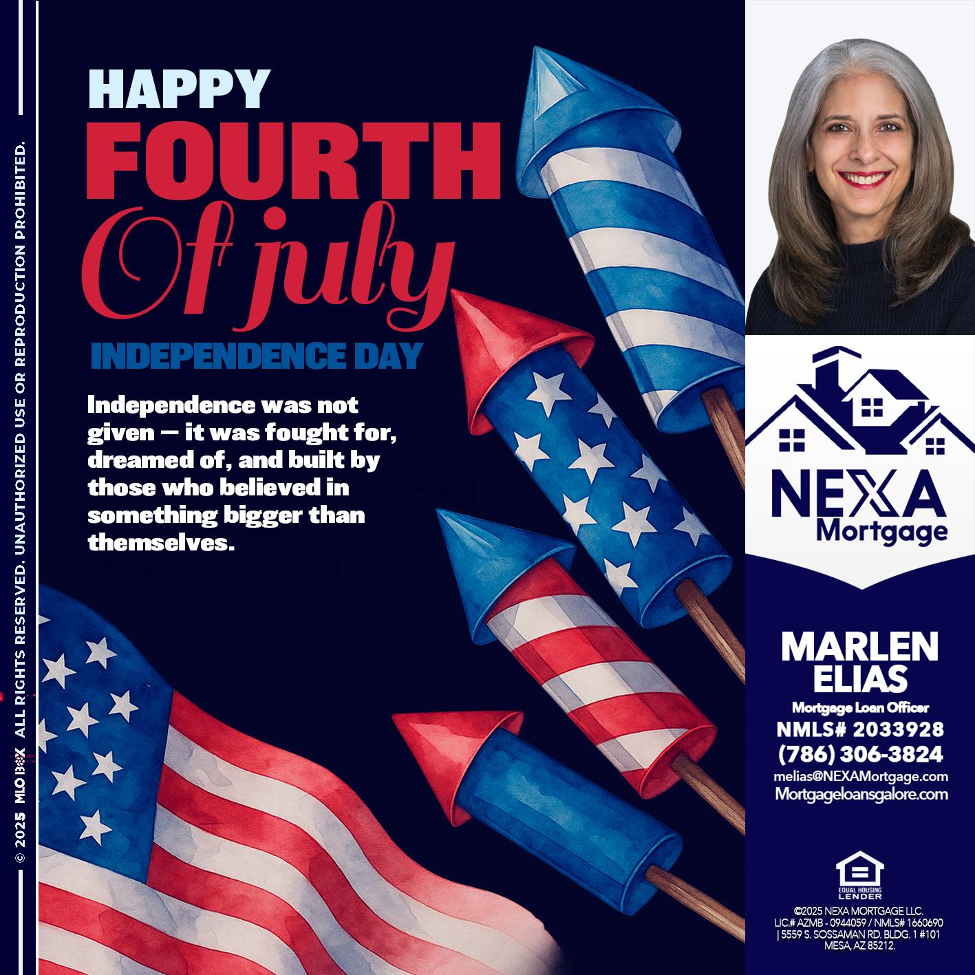 happy fourth - Marlen Elias -Mortgage Loan Officer